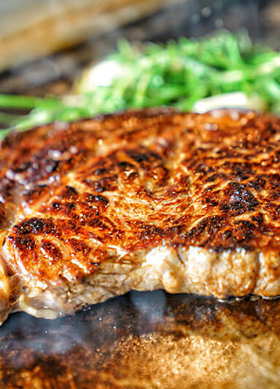 Ein frisch gebratenes Steak aus dem Restaurant Waldschlösscen