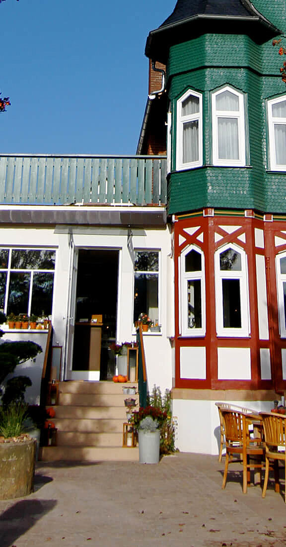Außenaufnahme vom Restaurant Waldschlösschen in Dagobertshausen