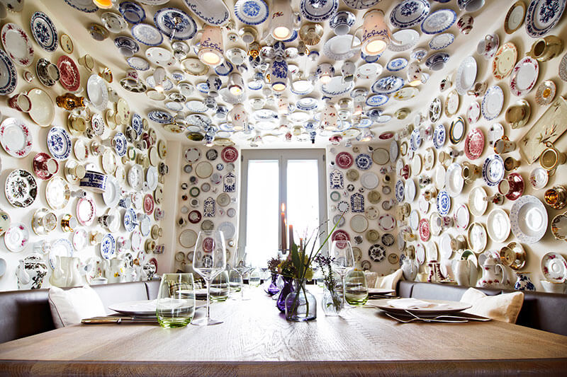 Das Porzellanzimmer des Restaurant Waldschlösschen Das Porzellanzimmer des Restaurant Waldschlösschen